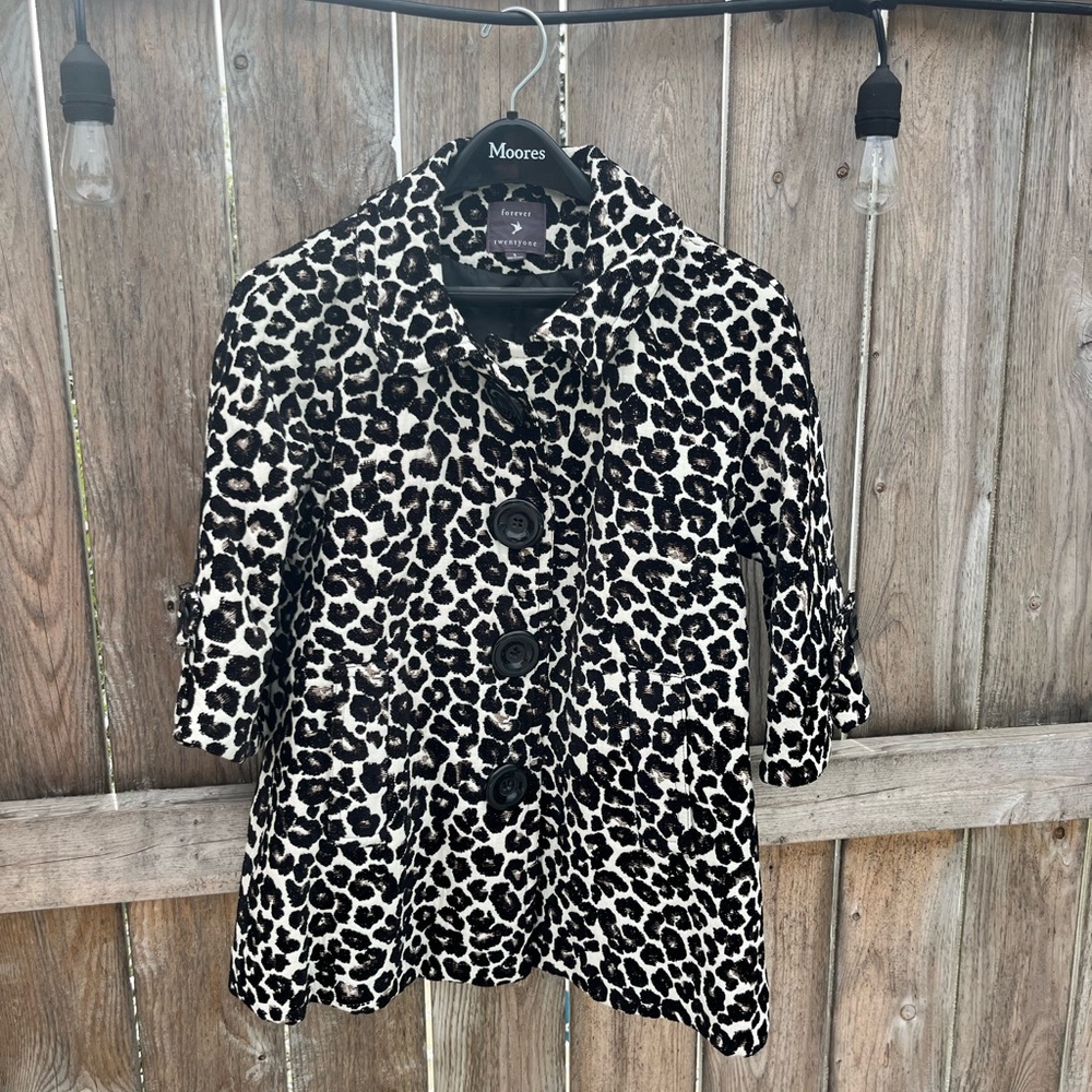 Fun cheetah print coat